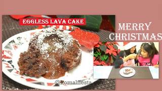 Lava Cake by my little Chef  Eggless Molten Choco Lava Cake  Easy Chocolate Molten Lava cake [upl. by Rhiamon]