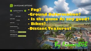 Fs25 Looking at Fog Ground Deformation Ai Bikes and Distant Textures [upl. by Oemac264]