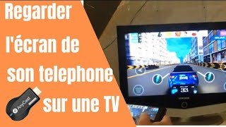 Partager lécran de son téléphone sur sa télévision  essai du cast AnyCast M2 plus [upl. by Ellehcal]