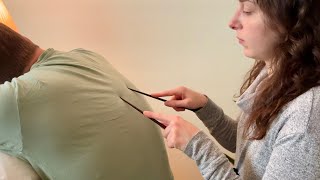 ASMR Back Tapping Scratching Tracing Massage ✨ Real Person ASMR [upl. by Jael]