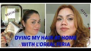 Dying My Hair at Home with Loreal Feria Hair Color [upl. by Cosenza413]