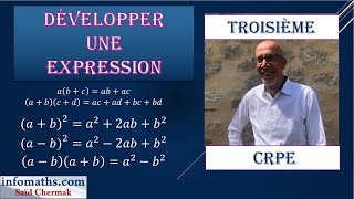 DÉVELOPPER ET RÉDUIRE UNE EXPRESSION AU CRPE [upl. by Tzong379]