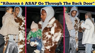 🔥🔥🔥 Rihanna amp Asap Rocky Go Through The Back Door After Done Shopping 🛍️😔 [upl. by Ward]