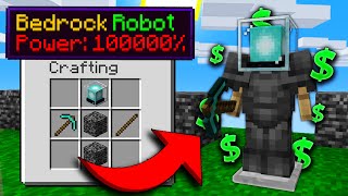 BEDROCK ROBOTS ARE INSANELY OP  Minecraft Skyblock [upl. by Haneehs]