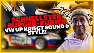 JP Performance  Schnellster BurgerKurier Volkswagen UP kriegt SOUND amp STYLE [upl. by Philipp789]