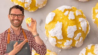 Easy Lemon Crinkle Cookies Recipe [upl. by Cherish361]