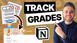 Track Student Grades EASILY in Notion [upl. by Royo351]