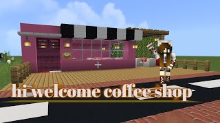 Minecraft model coffee shop build no mods Minecraft model coffee ka dukan kaisa Bana😱 [upl. by Dovev]