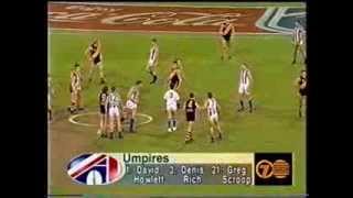 Best ever start by an AFL team Richmond v North 1995 6 goals to nothing by the 8 minute mark [upl. by Hcahsem]