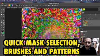 Photoshop quick mask selection and patterns Tutorial  How to [upl. by Ranee38]