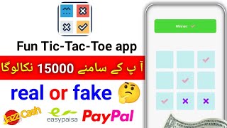 fun tic tac toe game  fun tic tac toe app real or fake fun tic tac toe app withdraw proof [upl. by Olrak114]