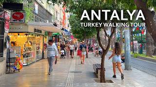 Antalya Turkey walking tour 2024  ANTALYA OLD TOWN Hadrians gate Kaleiçi streets sea view [upl. by Stefanac]