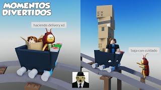 CART RIDE DELIVERY MOMENTOS DIVERTIDOS ROBLOX [upl. by Tnairb639]