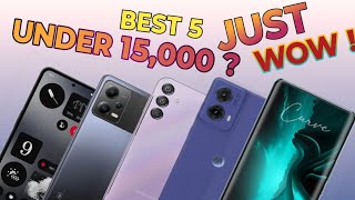 Top 5 BEST Smart Phone Under 15000 in India 🔥 [upl. by Arda]