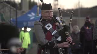 The Glenalmond College Pipes and Drums band at Edinburgh Rugby [upl. by Morgun]