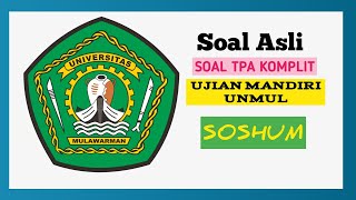 UNMUL 2023 Soal TPA SOSHUM [upl. by Lyn]