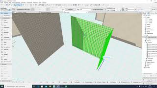 2021 04 15 Archicad ДИС2 Навесная стена создание и расчёт каф плитки паркета подвесного потолка [upl. by Tice]