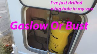 Fitting a Gaslow Refillable Gas Bottle to my Motorhome Gaslow motorhome drillingholesinmyvan [upl. by Brittnee]