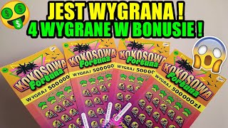 Zdrapki Lotto  KOKOSOWA FORTUNA 🤑 WYGRAŁEM FORTUNĘ ❓🤑 4 WYGRANE W BONUSIE 😱❗ OD ALICJI W KRAINIE [upl. by Akeinahs340]