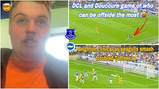 Everton 03 Brighton Matchday vlog Seagulls Swarm over troubled Toffees [upl. by Lytsirhc]