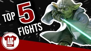 Top 5 Yoda Fight Scenes [upl. by Felicia435]