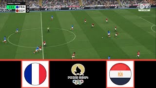 FRANCE U23 VS EGYPT U23  OLYMPICS 2024  SEMIFINAL  FOOTBALL LIFE 2024 [upl. by Annalise]