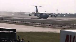 USAF C5B Galaxy take off [upl. by Hulbert618]