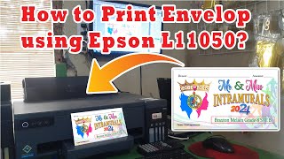 How to print envelope  Envelope Printing  How to print envelope using Epson L11050 [upl. by Noak]