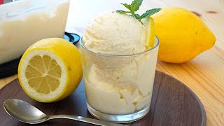 Il gelato al Limone fatto in casa con solo 4 ingredienti e senza gelatiera [upl. by Milo]