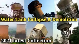 Water Tank Collapse amp Demolition  Cooling Tower Demolition Compilation [upl. by Nolrak]