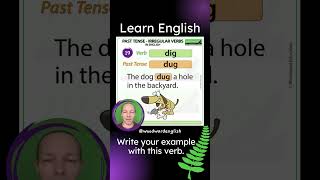 Past Tense of DIG in English ✅ English Pronunciation of DUG  Learn English Irregular Verbs [upl. by Assiroc]