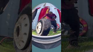 I never recommend doing this with a tire unmounted foryou bigtires youtubeshorts tips [upl. by Ulrich]