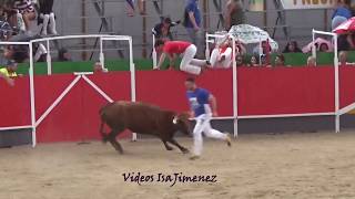 Concurso de recortadores Villanueva de G Zaragoza  08082018  Ismael Román y Oscar Muñoz  HD [upl. by Noami]