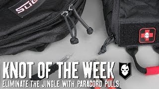 Knot of the Week Eliminate Zipper Jingle with Paracord Pulls [upl. by Nylrem]