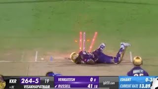 Watch Ishant Sharma killing Yorker to Andrew Russell IPL 2024  perfect Yorker [upl. by Aamsa]