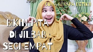 Tutorial JILBAB SEGI EMPAT PITA TUTUPI DADA [upl. by Lubow]