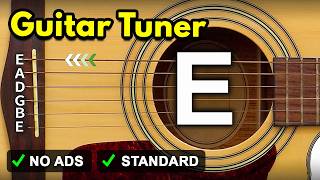 Guitar Tuner  Tune Standard Guitar Online  E A D G B E [upl. by Boeschen458]