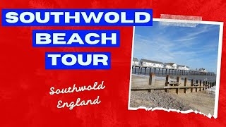 Southwold beach walk tour Suffolk England Beautiful Seaside Beach [upl. by Hannah]