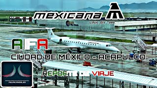 TRIP REPORT Mexicana AIFA  Acapulco Embraer E145 ¿Cómo es volar en un jet regional [upl. by Iloj]