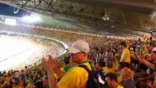 Germans sing and get Brazilian supporters applause [upl. by Litnahc]