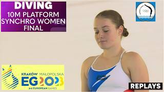 Full Replays Womens 10M Platform Synchro Final  European Diving Championships [upl. by Eugenides141]