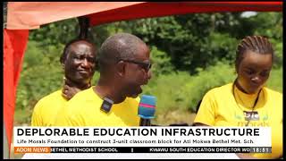 Deplorable Education Infrastructure Life Morals Foundation to construct classroom block for Mokwa [upl. by Mullac752]