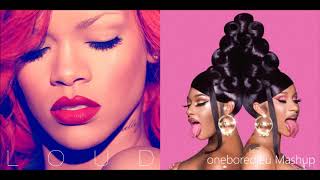 WAampP  Rihanna vs Cardi B feat Megan Thee Stallion Mashup [upl. by Jarrad882]