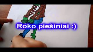 roko piesiniai 3 dalis piešimas Mano piešiniai [upl. by Sadirah]