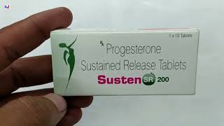 Susten SR 200 Tablet  Progesterone 200mg Sustained Release tablets uses  Susten SR 200mg Tablet [upl. by Amaleta594]