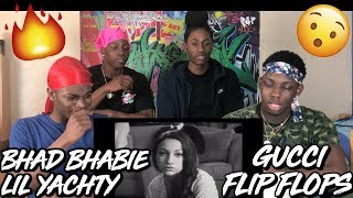 BHAD BHABIE feat Lil Yachty  quotGucci Flip Flopsquot Official Music Video  REACTION [upl. by Kciredor]