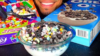 ASMR OREO MARSHMALLOW CEREAL MILK  EATING MOUTH SOUNDS NOISES NO TALKING  MUKBANG [upl. by Eberta313]