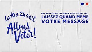 En cas dabsence les dimanches 10 ou 24 avril laissez quand même votre message [upl. by Allana]