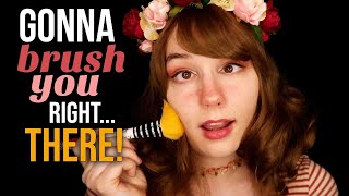 ASMR Gonna Put That Right THERE Overly Repeating Fast Tingles Face Brushing Vocal Triggers [upl. by Genny]