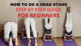 Head Stand Yoga Pose  How to do Headstand Pose  Step by Step guide for Beginners [upl. by Hintze702]